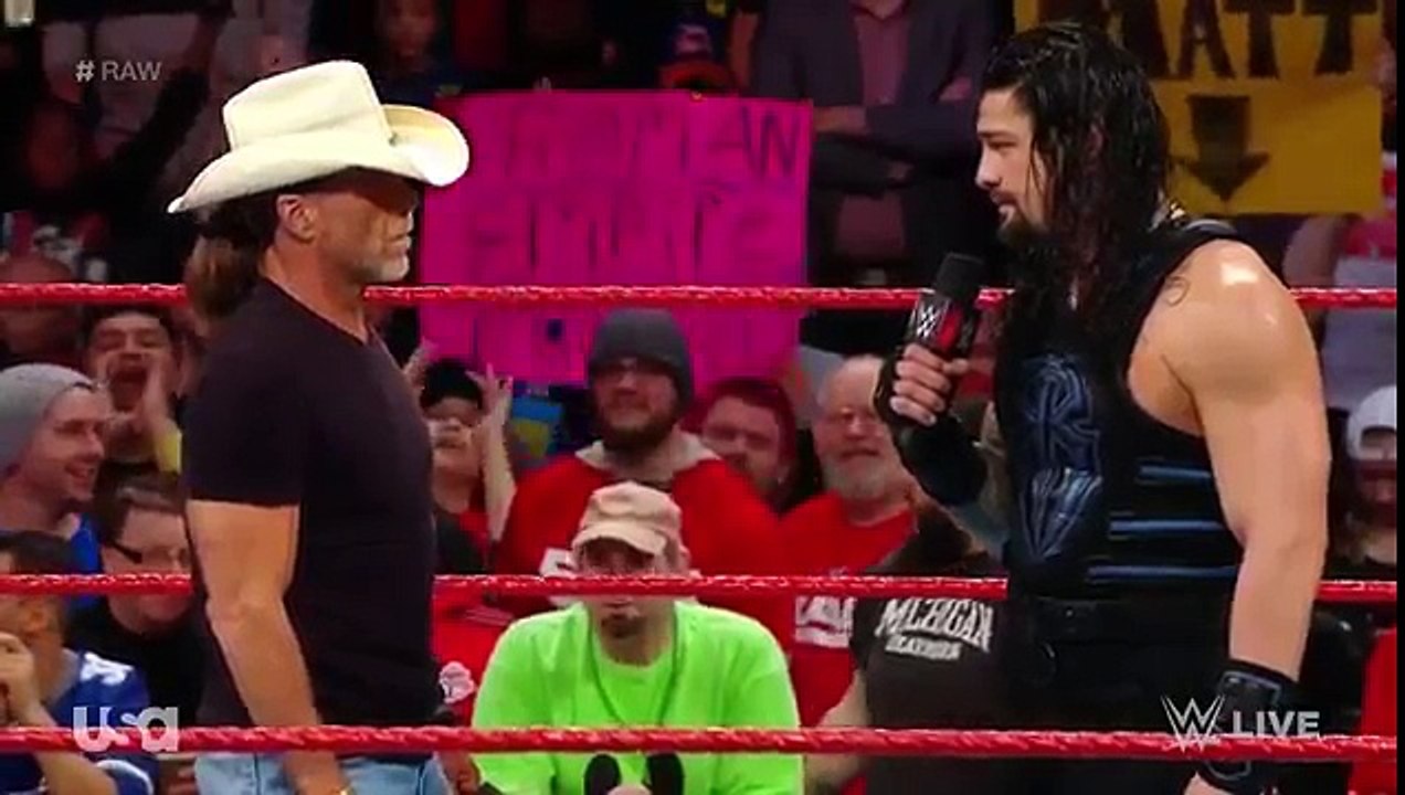 Shawn Michaels Confronts Roman Reigns