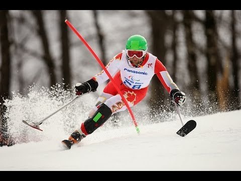 Matt Hallat (1st run) | Men's slalom standing | Alpine skiing | Sochi 2014 Paralympics