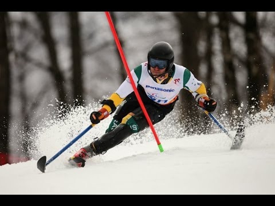 Toby Kane  (1st run) | Men's slalom standing | Alpine skiing | Sochi 2014 Paralympics