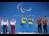 Men's 12.5km middle distance biathlon visually impared Victory Ceremony | Sochi 2014 Paralympics