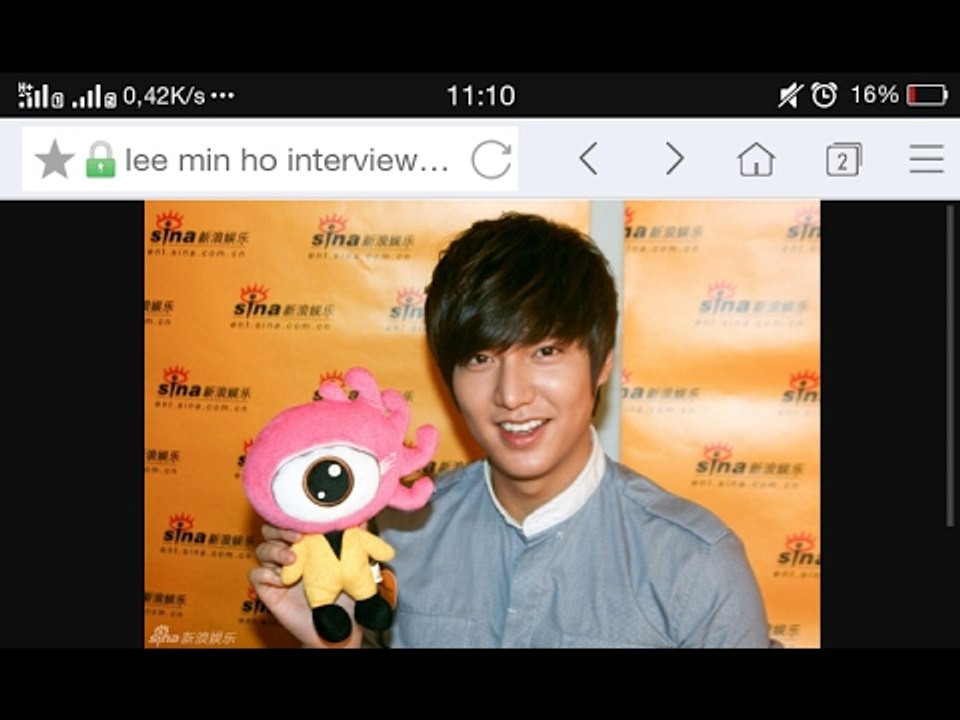 interview Lee Min Ho : " When I get married, I will want a daughter"