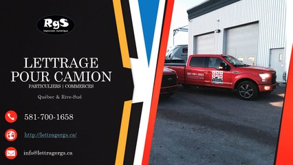 Soumission pour lettrage de camion ou remorque: prix & idées