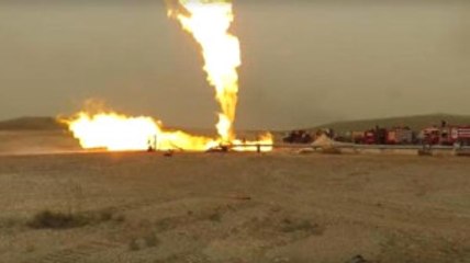 Suriye'de Boru Hattındaki Yangın Tank Atışlarıyla Söndürüldü