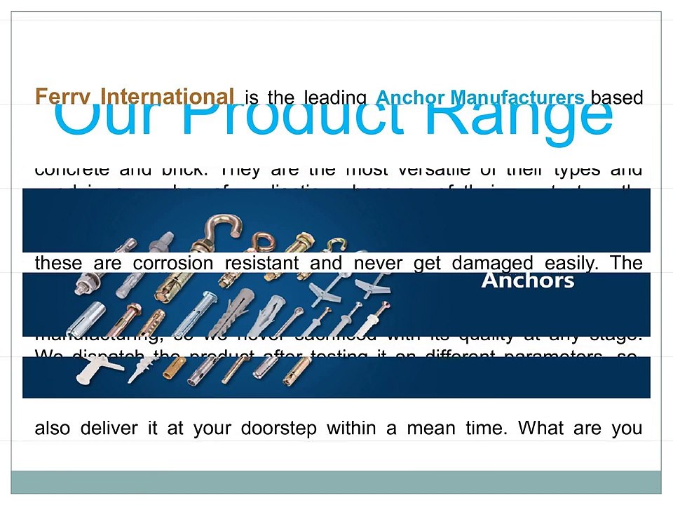 Anchor Manufacturers
