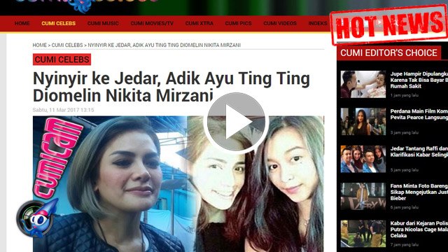 Hot News! Serang Adik Ayu Ting Ting di Sosmed, Ini Ungkapan Kesal Nikita - Cumicam 14 Maret 2017