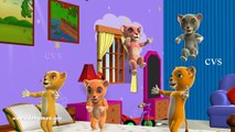 Five Little Babies jumping on the Bed | Kids Songs | 3D Nursery Rhymes for Children