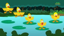 five little ducklings | nursery rhymes farmees | kids songs | 3d rhymes