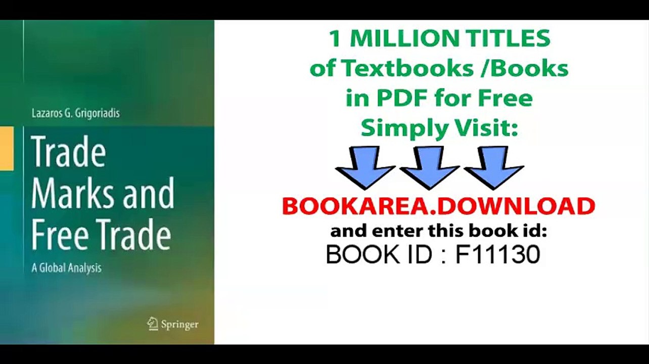 Trade Marks and Free Trade_ A Global Analysis