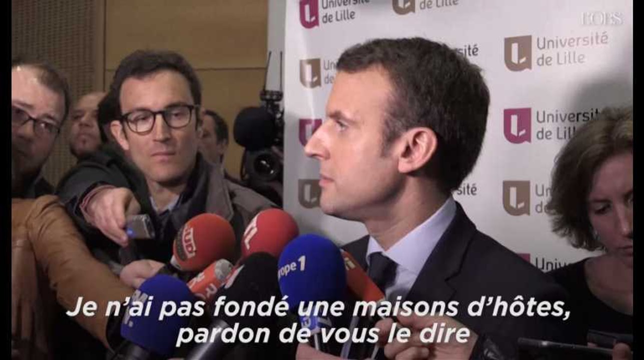 Macron sur l'éventuel ralliement de Valls : "Je n'ai pas fondé une maison d'hôtes !"