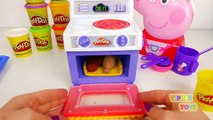 Peppa Pig Cooking Case Play Doh Kitchen Pizza Burger Learn How to Make Play Doh Food. Incl