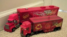 7 Pixar Cars Trucks Walmart Wally Hauler, Jerry Recycled Batteries diecast semi haulers Ca