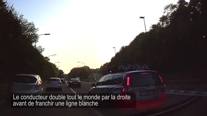 Le police oblige un automobiliste à faire un détour suite à une infraction