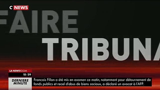 François Fillon mis en examen ce matin pour détournement de fonds publics, abus de bien sociaux