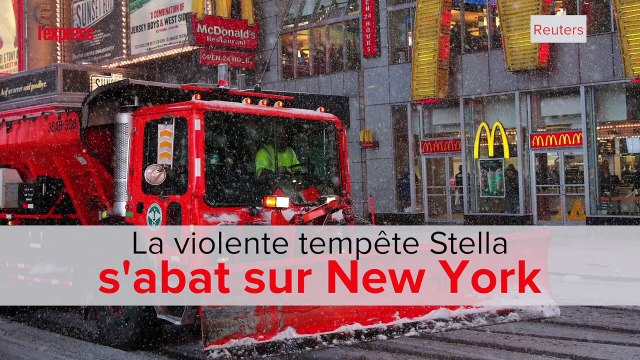 La violente tempête Stella s'abat sur New York