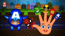 SuperHeroes Cartoons Singing Finger Family Children Nursery Rhymes for Kids and Babies