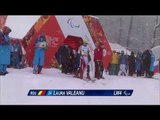 Laura Valeanu (1st run) | Women's slalom standing | Alpine skiing | Sochi 2014 Paralympics