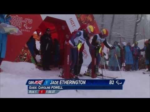 Women's slalom visually impaired (2nd run)| Alpine skiing | Sochi 2014 Paralympic Winter Games
