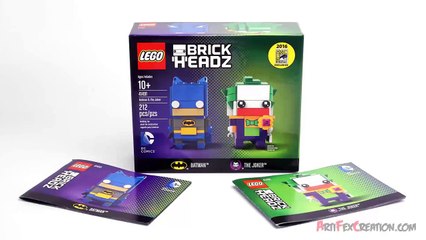 Lego DC Comics BRICKHEADZ Batman & The Joker 41491 Stop Motion Build Review