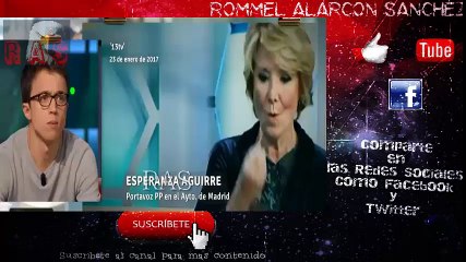 ¡¡¡ZASCA BRUTAL!!! a Esperanza Aguirre de Iñigo Errejon que os dejará IMPACTADOS