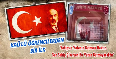 Kars'ta Üniversite Öğrencileri Mehmet Akifi Unutmadı