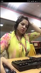 Real Behavior Of Call Center Girl During A Call With Customer