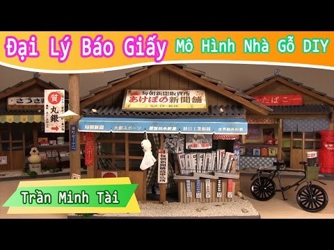 Bộ kit mô hình cửa hàng đại lý báo giấy nhật bản | Mô Hình Nhà Gỗ DIY