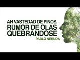 Ah vastedad de pinos, rumor de olas quebrándose - Pablo Neruda