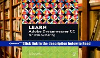 Read Learn Adobe Dreamweaver CC for Web Authoring: Adobe Certified Associate Exam Preparation