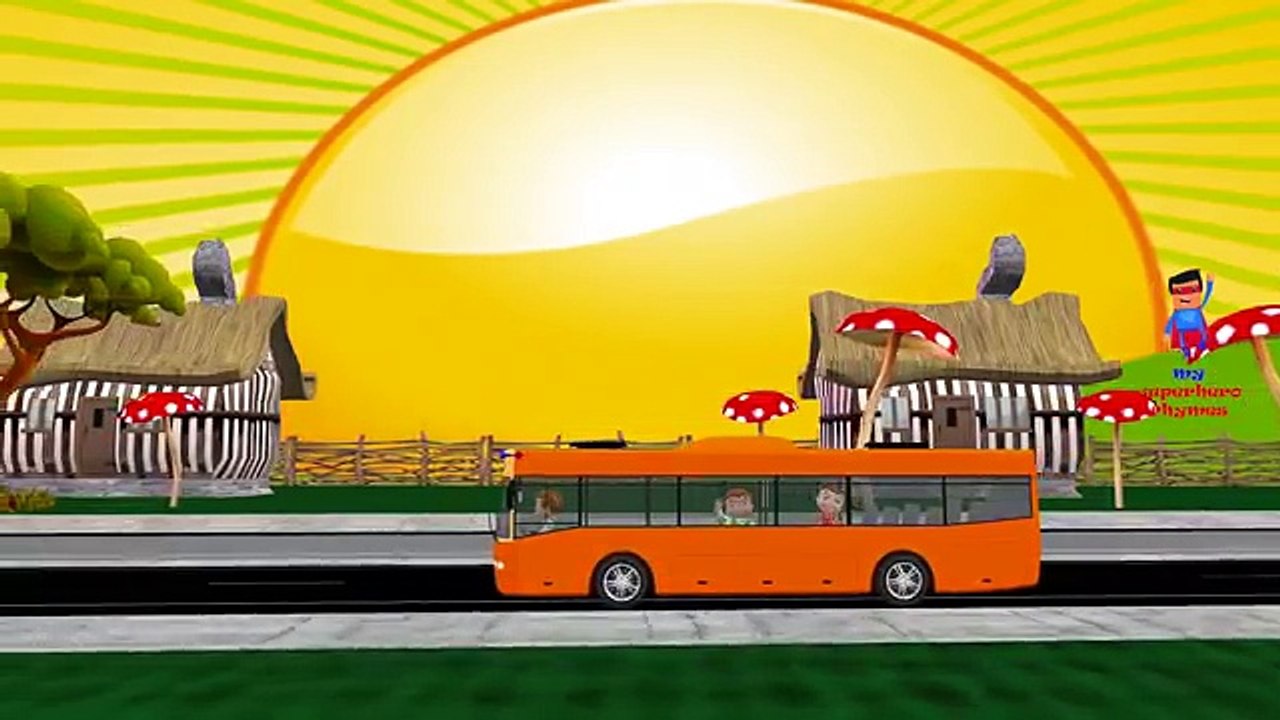 Wheels on the Bus Nursery Rhymes Collection for Children | Non Stop 3D Nursery Songs for B