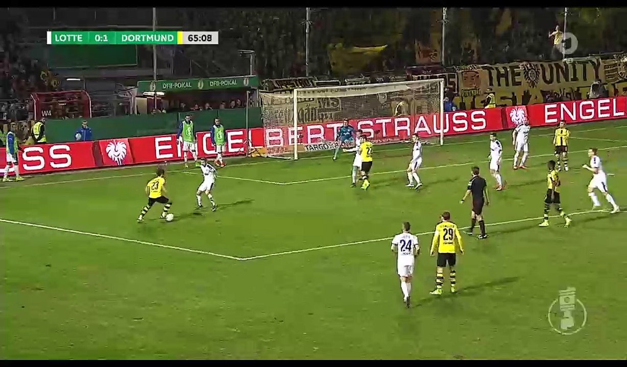 Andre Schurrle Goal HD - Sportfreunde Lotte 0-2 Borussia Dortmund - 14.03.2017