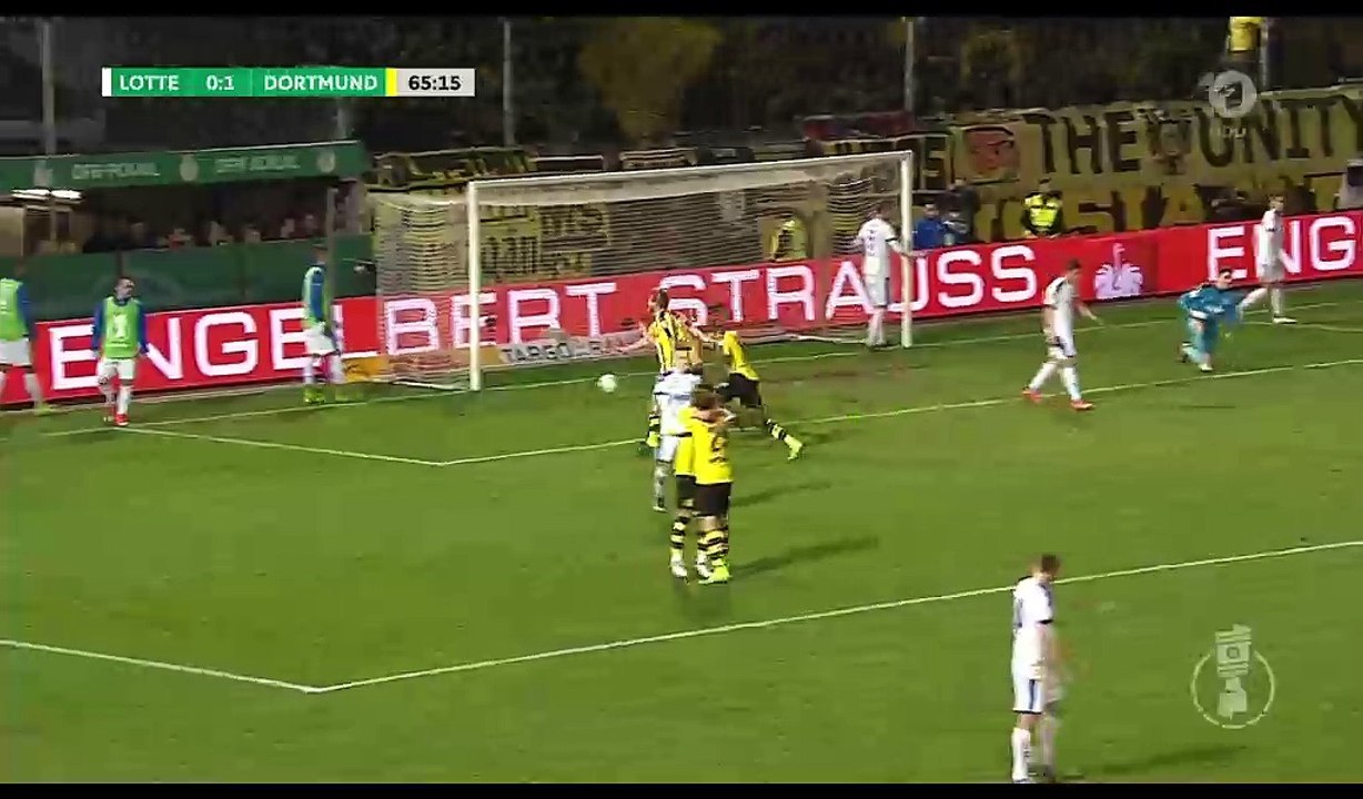 Andre Schurrle Goal HD - Sportfreunde Lotte 0-2 Borussia Dortmund - 14.03.2017