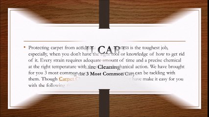 Removing the 3 most common carpet strain - HICARE Home Cleaning