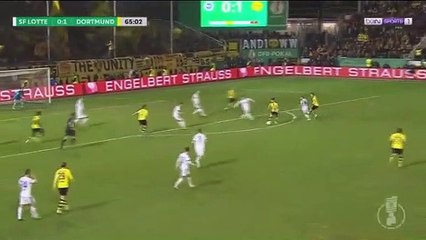 Big Chance André Schürrle HD - Lotte 0 - 2 Borussia Dortmund - 14.03.2017 (Full Replay)