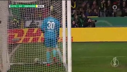 Marcel Schmelzer GOAL Sportfreunde Lotte 0-3 Borussia Dortmund 14.03.2017