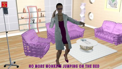 Five Little Babies jumping on the Bed | Kids Songs | 3D Nursery Rhymes for Children