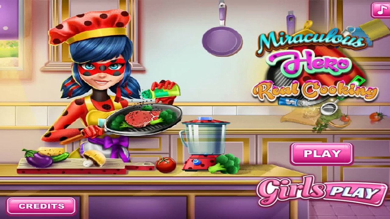 Miraculous Ladybug Hero Real Cooking - Cartoon Game Movie for Kids - Ladybug Recipe Kitche