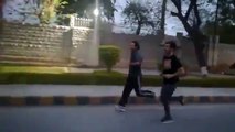 Post Two KP Ministers 'Shahram Khan and Atif Khan' jogging freely on the roads of Peshawar without Protocol!