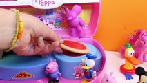 Peppa Pig Ice Cream Picnic Time with Brother George Making Playdoh Ice Cream Cones in the