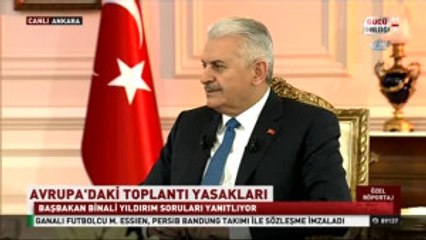 Başbakan Yıldırım: "Bizim Amacımız, Ne Hollanda ile Ne Avrupa ile Tamamen İlişkileri Kesmek...