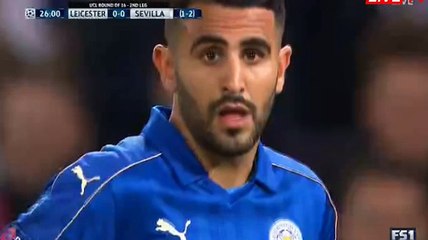 Wes Morgan Goal HD - Leicester	1-0	Sevilla 14.03.2017