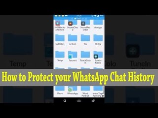How to Protect your WhatsApp Chat History