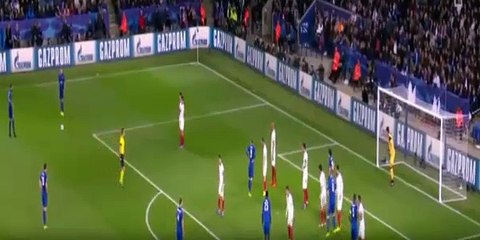 هدف ليستر سيتي 1 - 0 على اشبيليه | في دوري الابطال | بتاريخ 14-3-2017