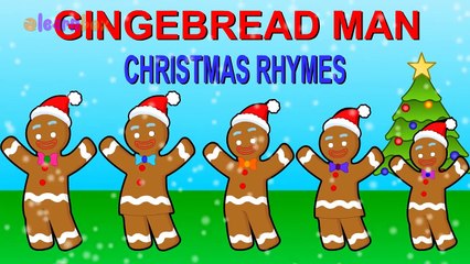 Gingerbread Man Cartoons Animation Singing Finger Family Nursery Rhymes for Preschool Chil