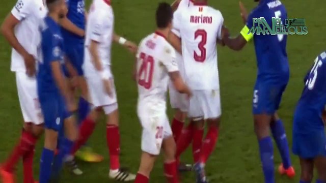 Samir Nasri se fait expulser après un coup de boule sur Jamie Vardy !