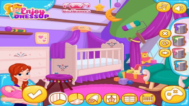 Дисней замороженные Принцесса Анна новорожденный дом макияж Дети украшение Игры