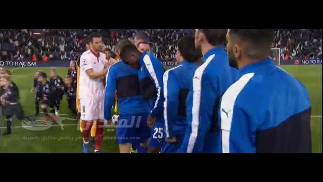كل ما فعله رياض محرز ضد اشبيلية (دوري أبطال أوروبا) 14/03/2017