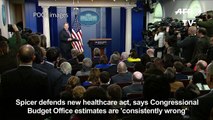 Spicer: Healthcare coverage estimates are 'consistently wrong'