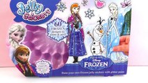 Frozen Elsa   Anna JELLY STICKERS selber machen | Disney Set zum Basteln | unboxing