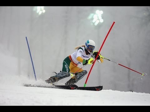 Jessica Gallagher (1st run) | Women's slalom visually impaired | Alpine skiing | Sochi 2014