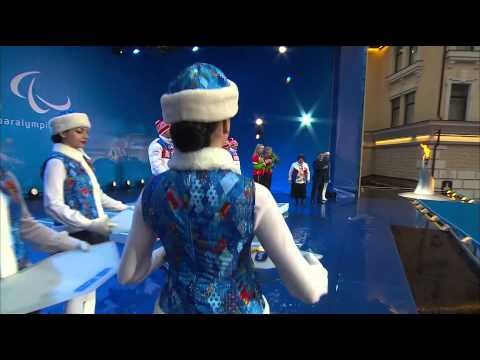 Women's 15km cross-country skiing visually impaired Victory Ceremony | Sochi 2014 Paralympics